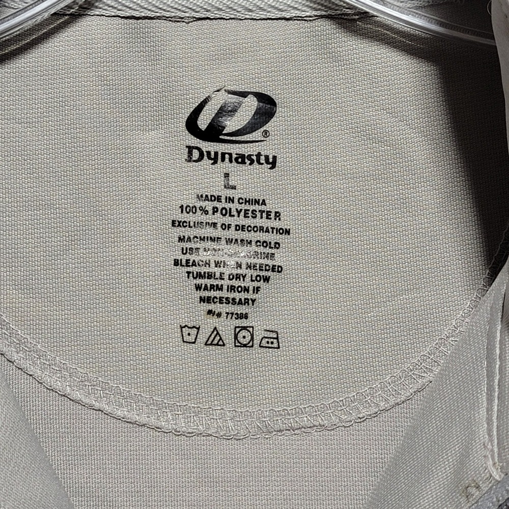Dynasty Cleveland Guardians Track Jacket Gray Full Zip Athletic Mens Size L - Picture 3 of 7